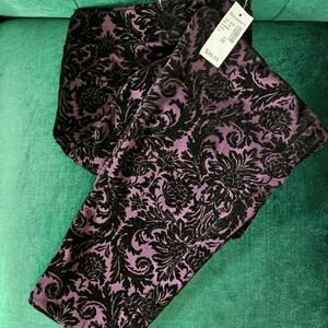 Crushed velvet burnout pants 3x 3xl